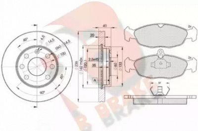 R BRAKE 3r08581440 -  